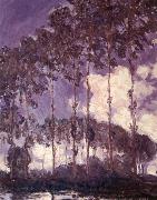 Claude Monet Poplars on the Banks of the River Epte USA oil painting artist